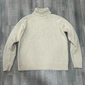 Lauren Ralph Lauren Ivory Turtleneck Sweater